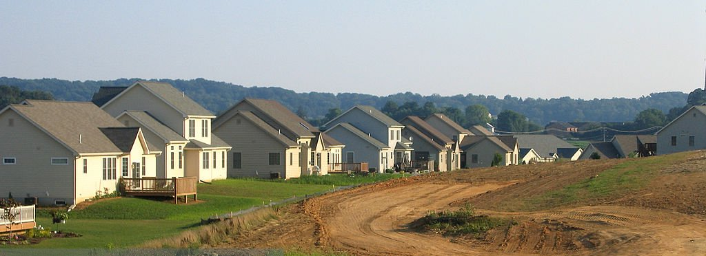 Image of subdivision with grading